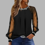 Nina | Elegant stickad topp med paljetter