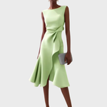 Produktbild – Eleanor – Draperad Asymmetrisk Midiklänning För Dam