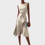 Produktbild – Eleanor – Draperad Asymmetrisk Midiklänning För Dam