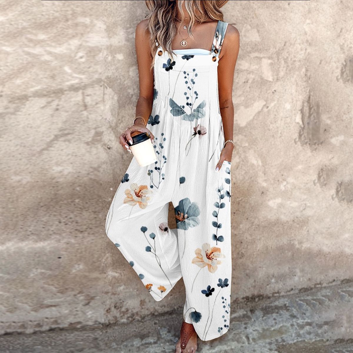 Astrid | Mönstrad bekväm jumpsuit