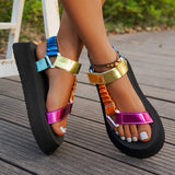 Produktbild – Aura – Iriserande Plattform Sandal