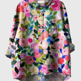 Produktbild – Valeria – Blus med Blommönster