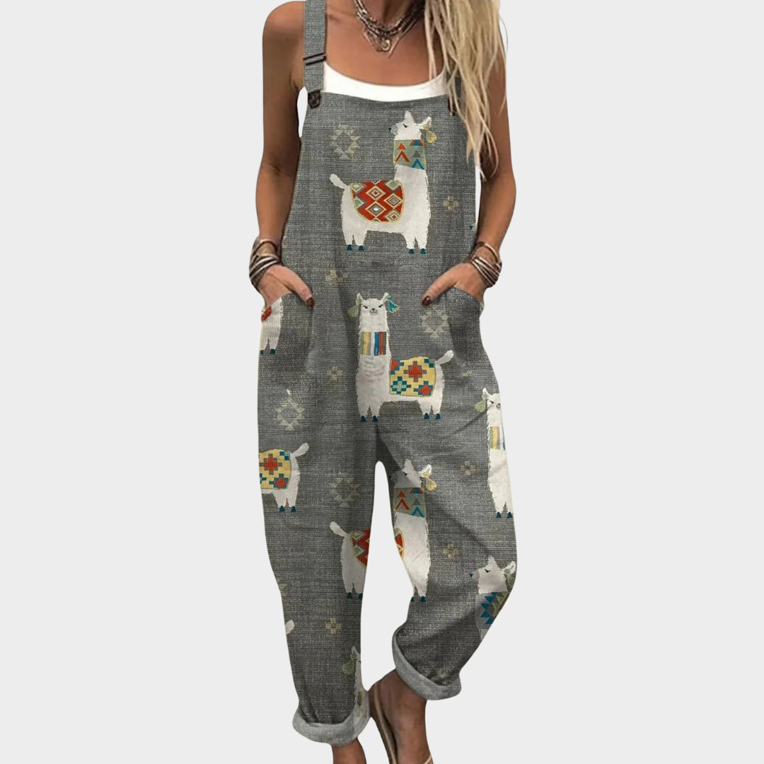 Matilda | Mönstrad bekväm jumpsuit
