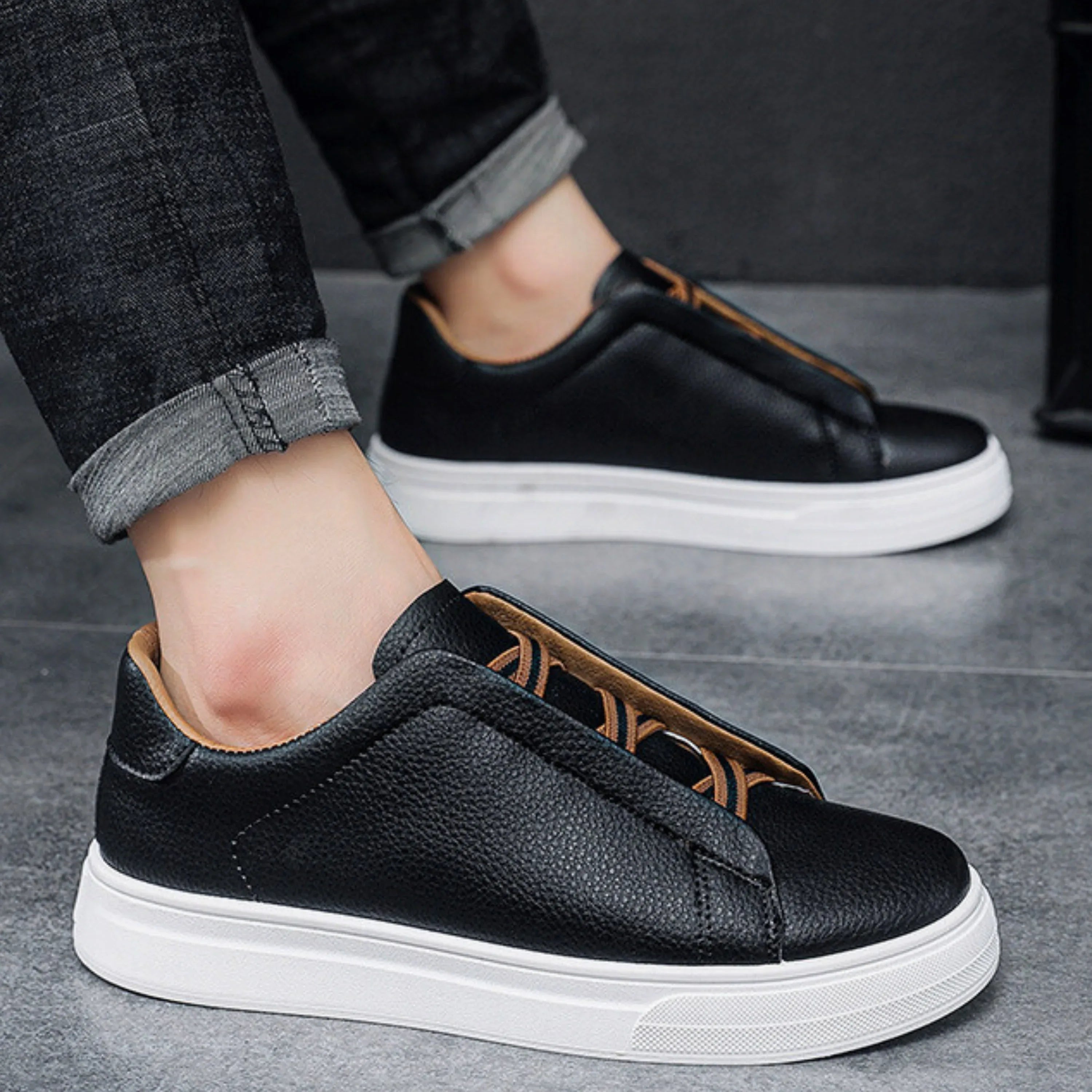 Slip-on-sneakers för herr