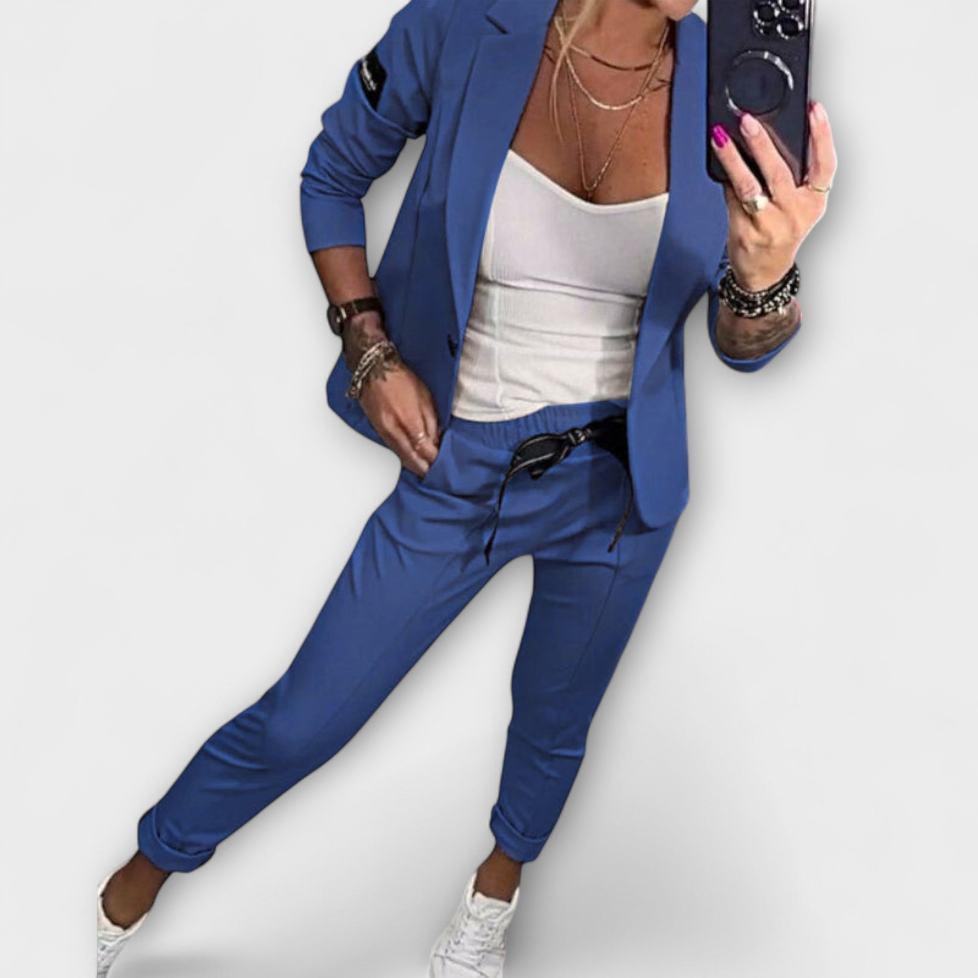 Produktbild – Vionne – Elegant Set Bestående av Top, Jacka och Byxor
