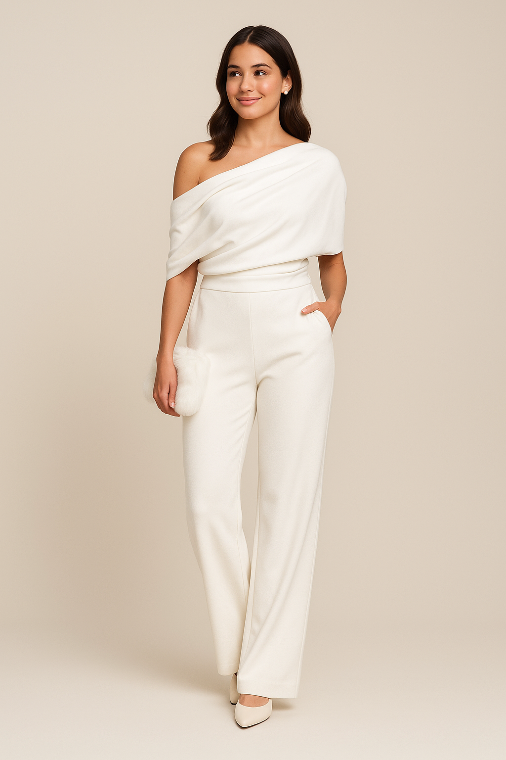 Produktbild – Margaret – Damens Chic Enaxlad Vår Jumpsuit