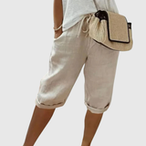 Camille | Capri-shorts med dragsko
