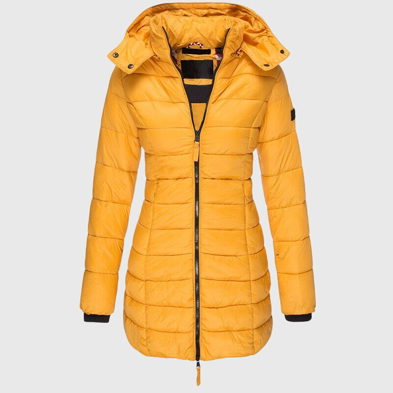 Produktbild – Elise – Lång Dunjacka