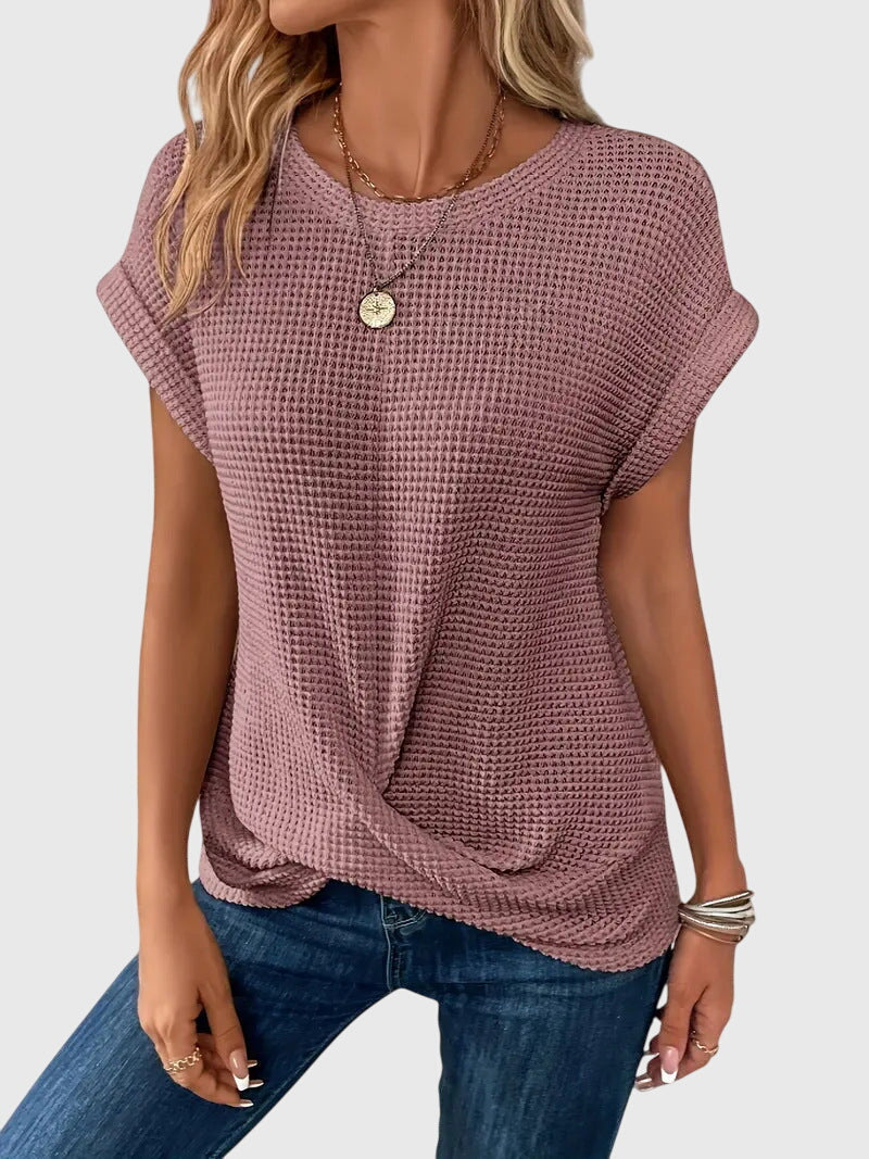 Produktbild – Isa – Elegant rundhalsad blus