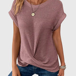 Produktbild – Isa – Elegant Blus Med Rund Halsringning