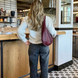 Elise | Flätad totebag i veganskt läder