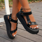 Produktbild – Aura – Iriserande Plattform Sandal