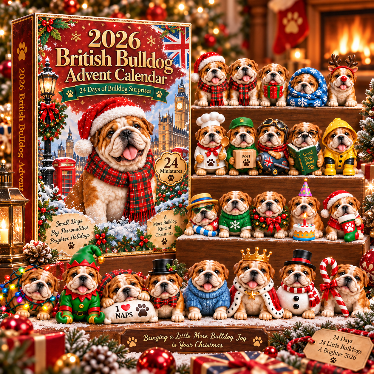 Busiga bulldoggar – adventskalender 2026 – bild 2