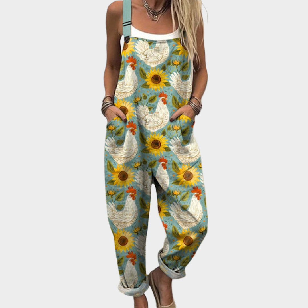 Amelia | Mönstrad bekväm jumpsuit