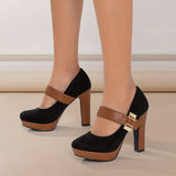 Eleganta pumps med bekväm klack