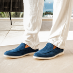 Loafers i läder och mocka