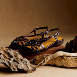 Sophie | Hantverksinspirerade sandaler med rund detalj