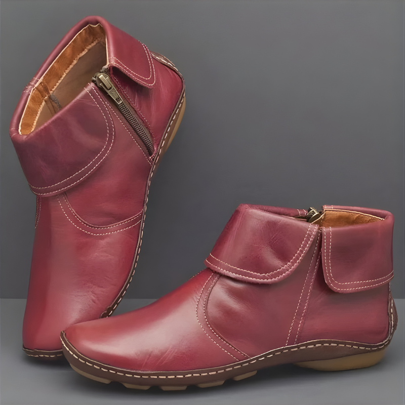 Charlotte | Bekväma ankelboots med dragkedja