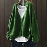 Élina | Grovstickad cardigan med V-ringning