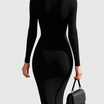 Produktbild – Eadwine – Zip-Front Ribbed Knit Midi Dress