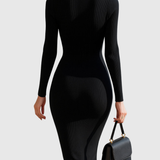 Produktbild – Eadwine – Zip-Front Ribbed Knit Midi Dress