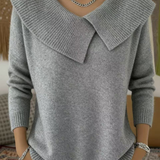 Sofia | Elegant topp med mjuk krage