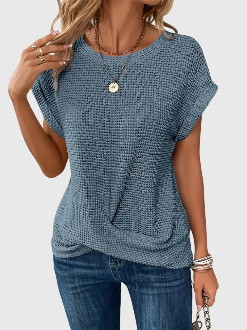 Produktbild – Isa – Elegant rundhalsad blus