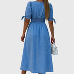Produktbild – Jacqueline – Elegant Denim Klänning