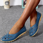 Eleganta loafers i ventilerande läder