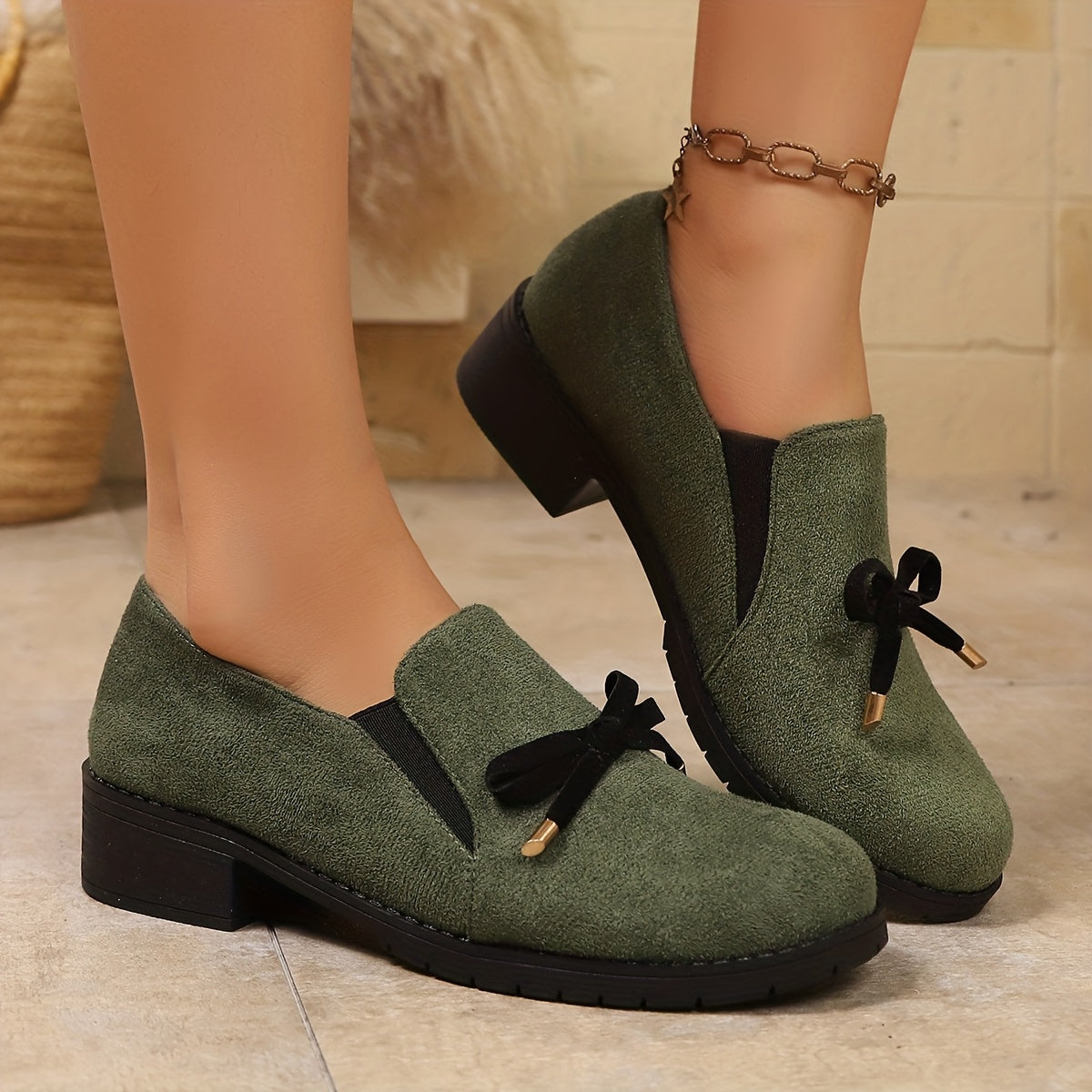 Eleganta loafers med mjukt stöd