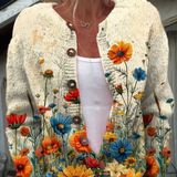 Pauline | Cardigan med ängsblommor