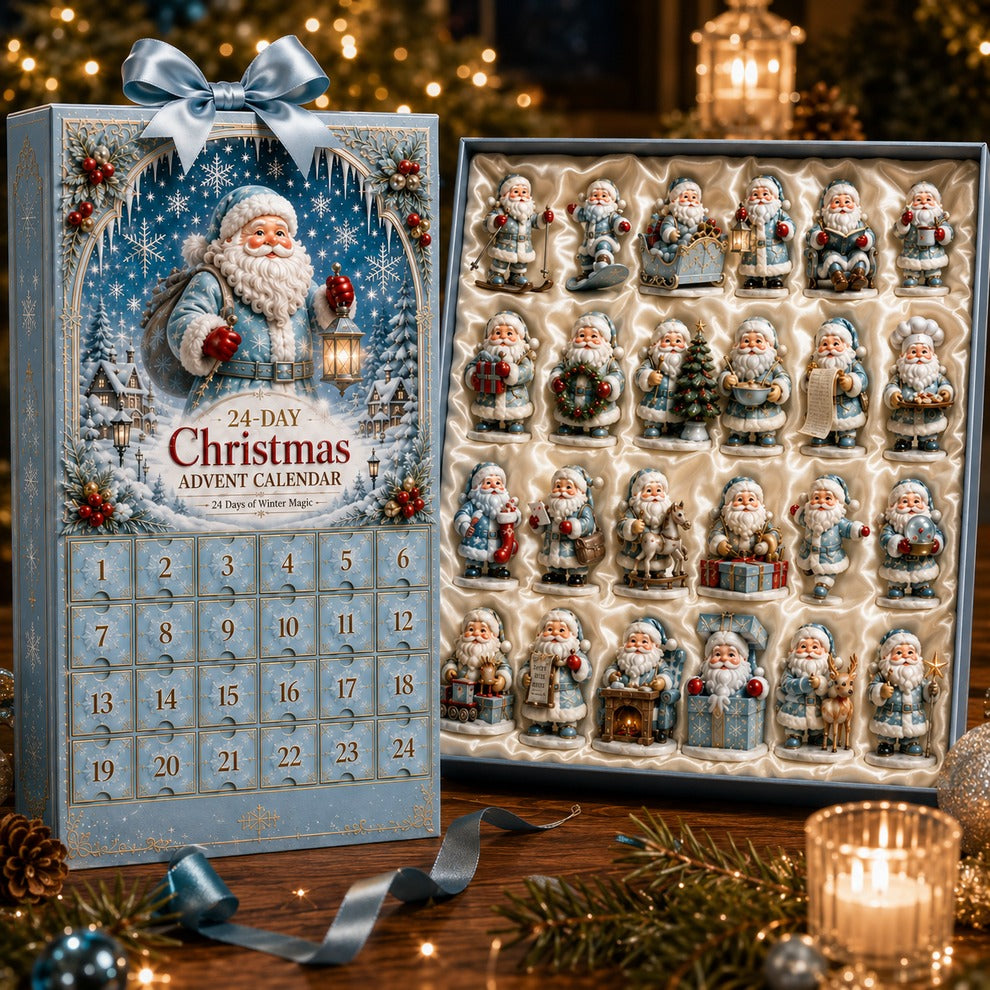 Frostiga jultomtar – adventskalender med 24 juldekorationer – bild 5