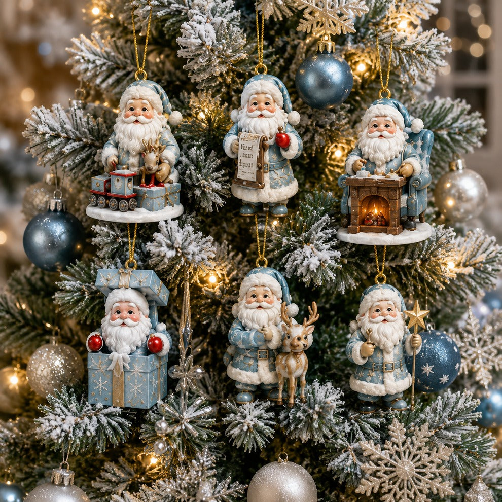 Frostiga jultomtar – adventskalender med 24 juldekorationer – bild 6