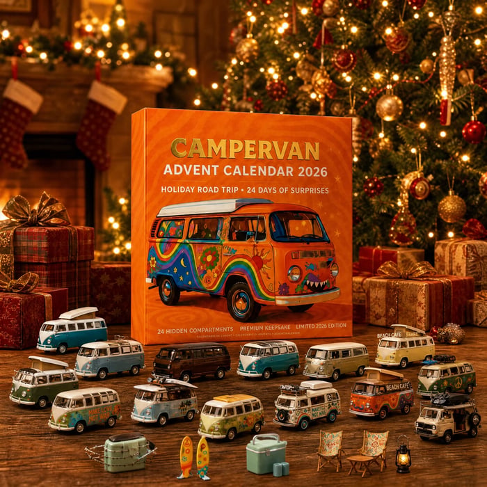 Husbil och campervan – adventskalender 2026 med 24 dagar – bild 1