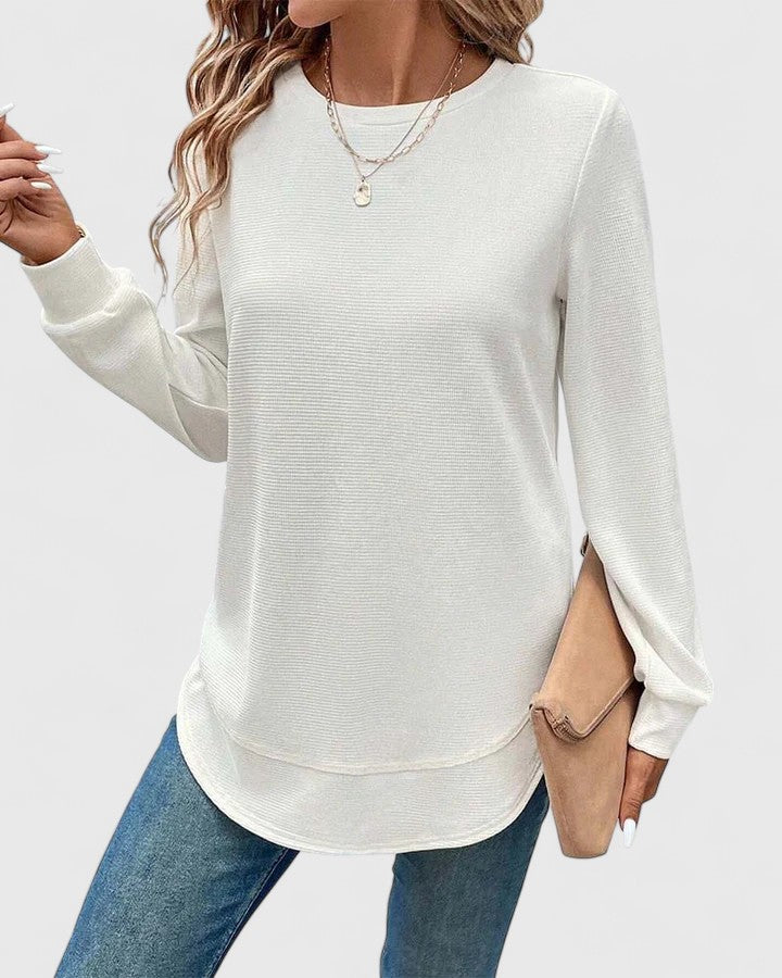 Produktbild – Nadyalyn – Elegant O-Hals Långärmad