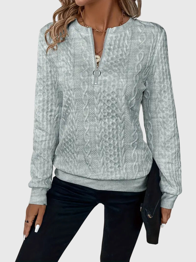 Produktbild – Nora – Med dragkedja blus
