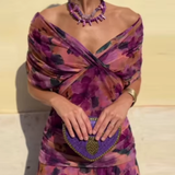 Christine | Luftig blommig långklänning