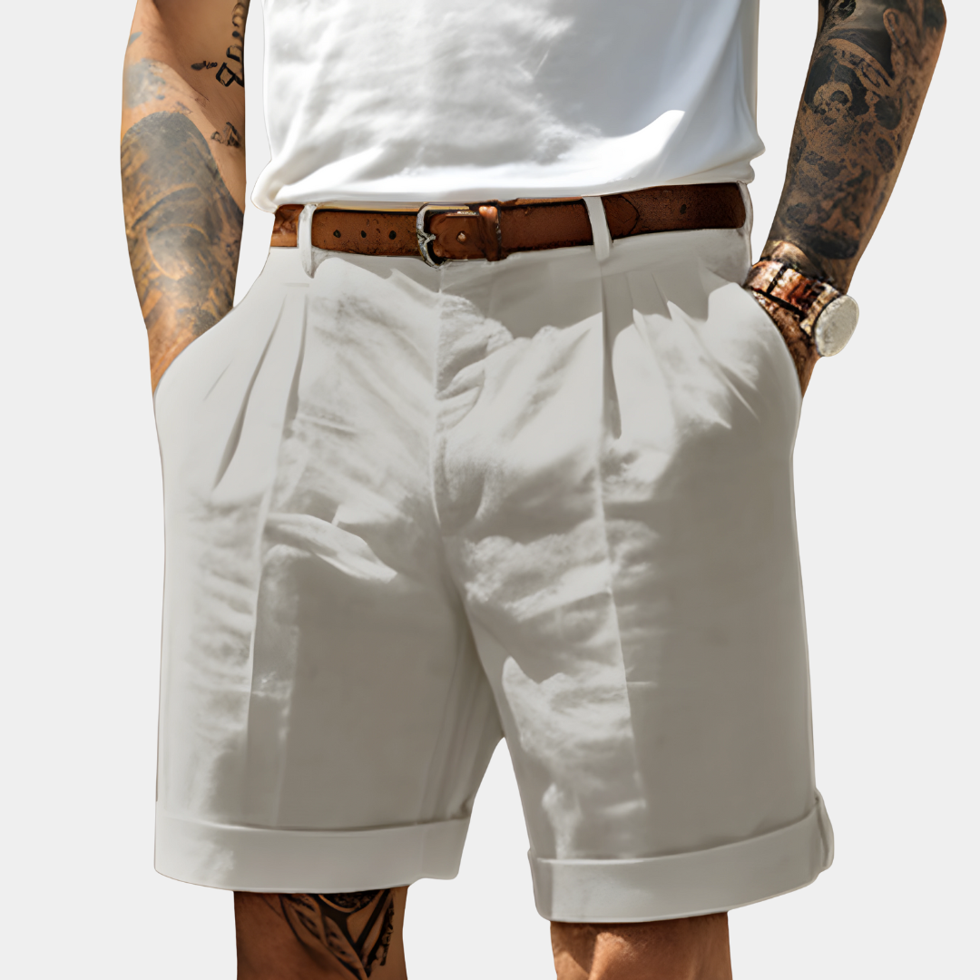 Eleganta bermudashorts i ventilerande bomull