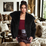 Produktbild – Corrine – Elegant långärmad krage Fuzzy Kappa
