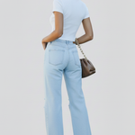 Produktbild – Kimberly – Damens Vida Distressed Högmidjade Jeans