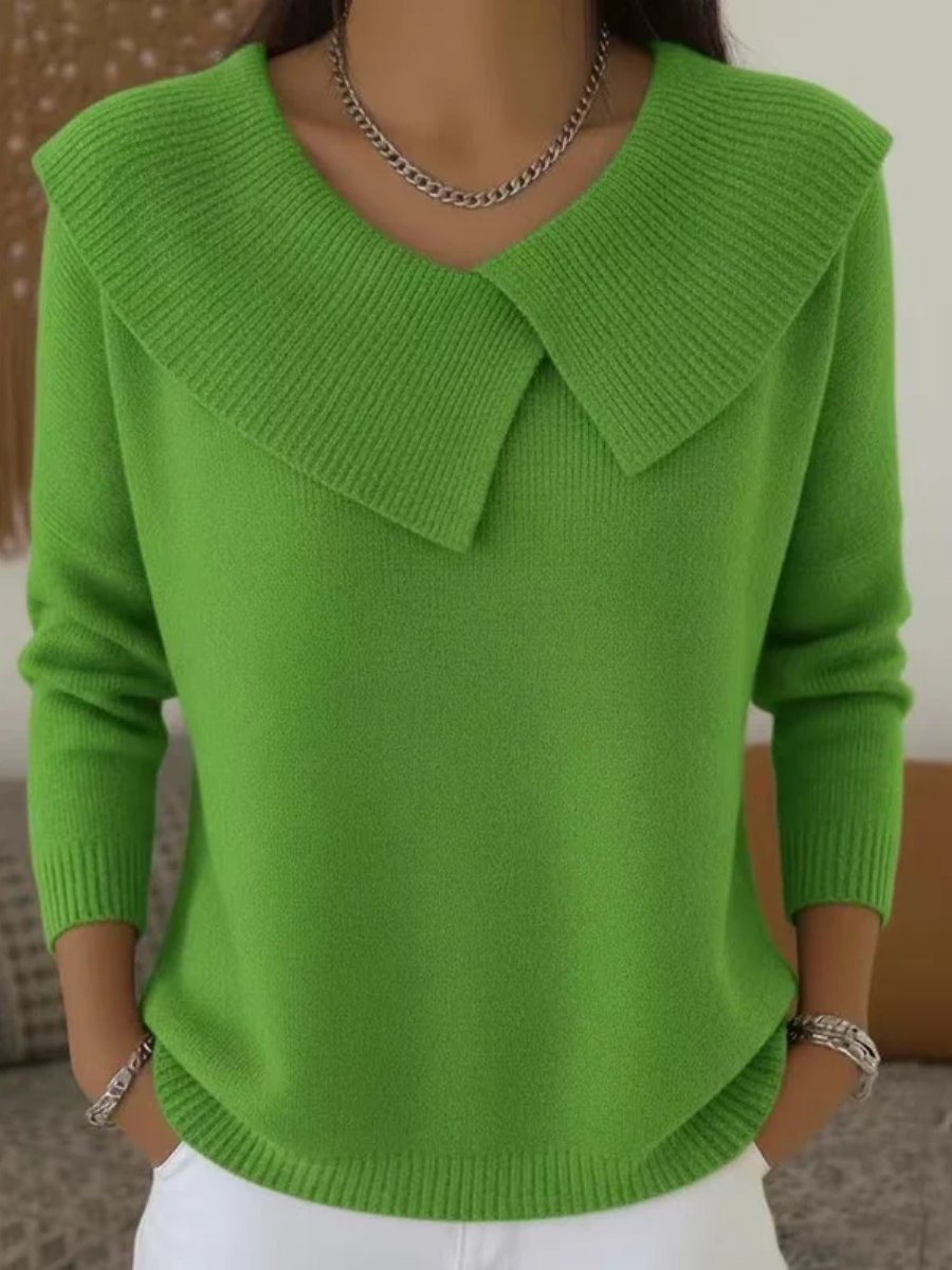 Sofia | Elegant topp med mjuk krage