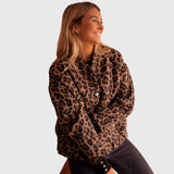 Produktbild – Elodie – Stilig Leopardmönstrad Jacka