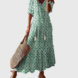 Produktbild – Amalia – Boho Vintage Sommarklänning