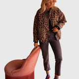 Produktbild – Elodie – Stilig Leopardmönstrad Jacka