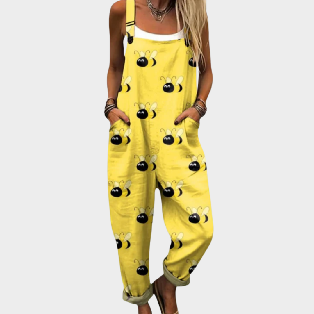 Moa | Mönstrad bekväm jumpsuit