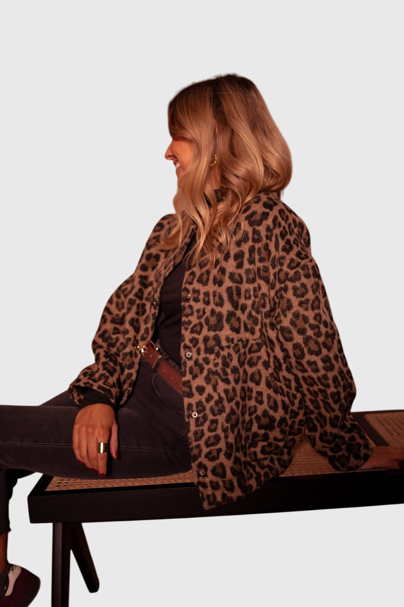 Produktbild – Elodie – Stilig Leopardmönstrad Jacka