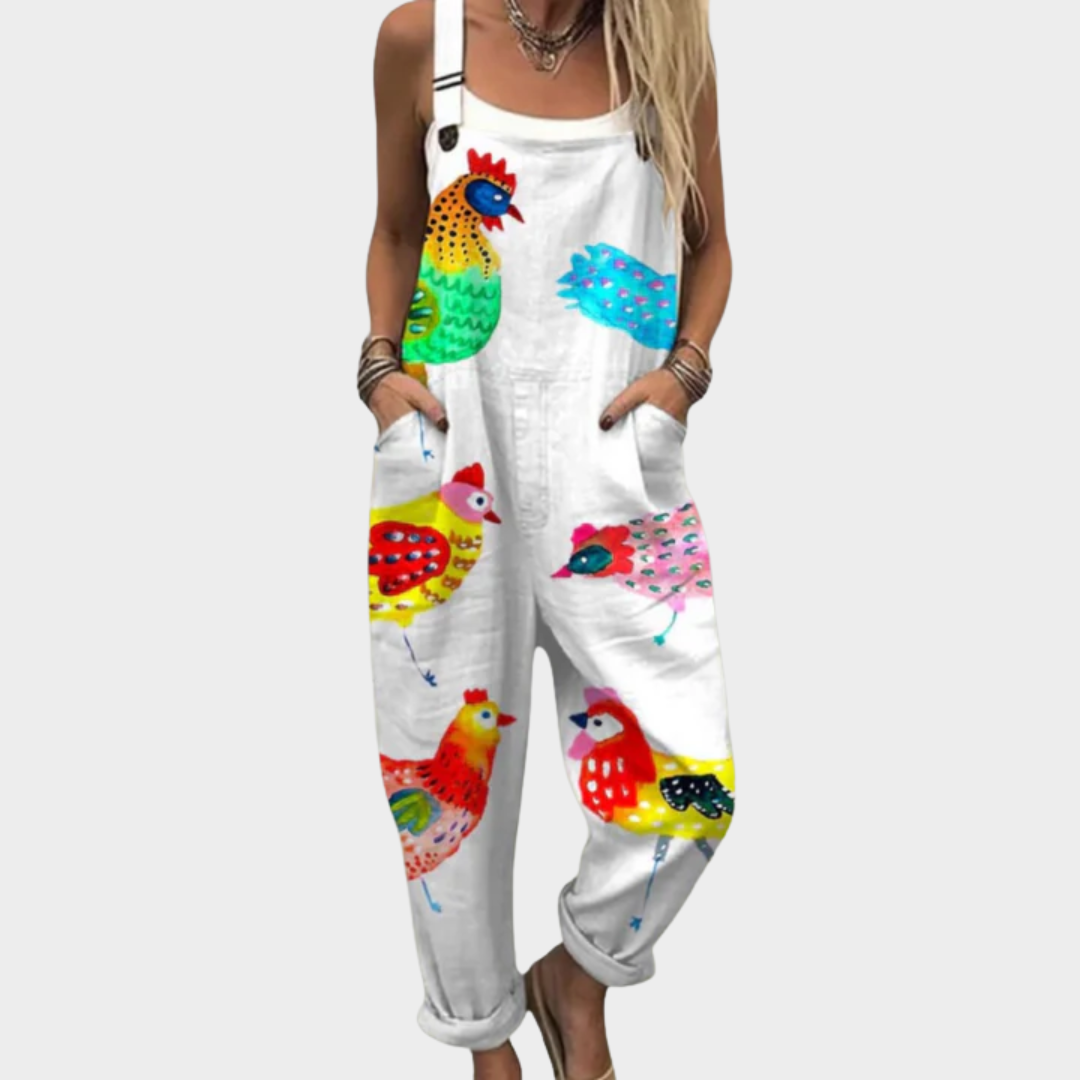 Selma | Mönstrad bekväm jumpsuit