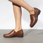 Isabelle | Dressade loafers med fotstöd