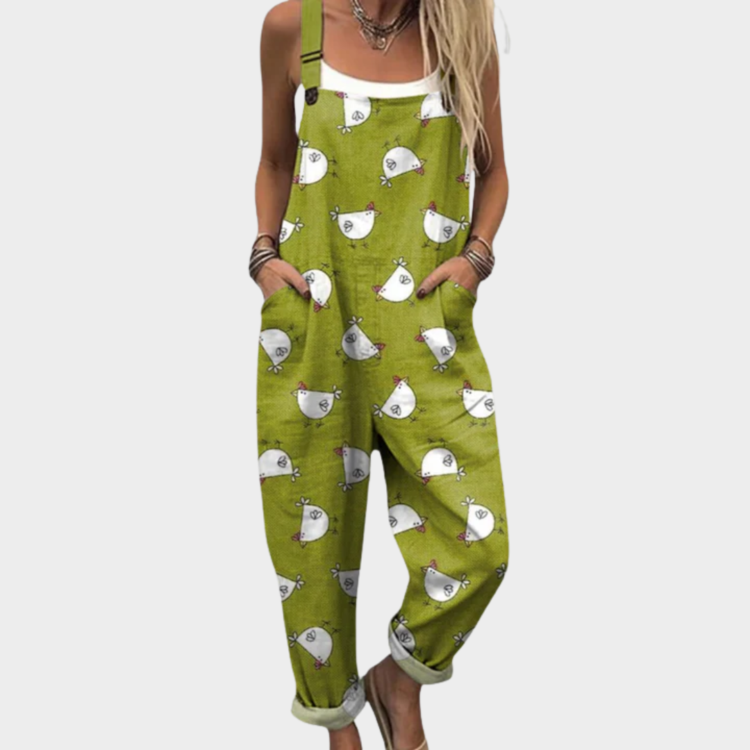 Tuva | Mönstrad bekväm jumpsuit
