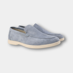 Loafers i läder och mocka
